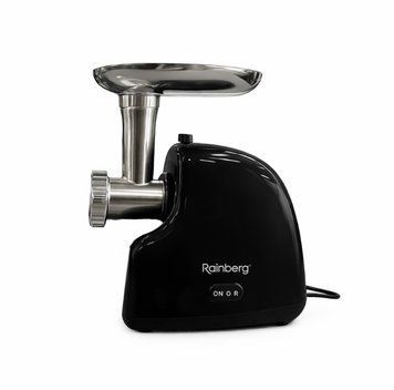 Электрическая мясорубка Rainberg RB-2319 (функция реверса, защита от перегрузки, насадка- Кеббе) BLACKRB2319 фото