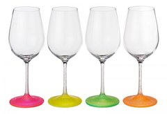Набор бокалов для вина 4 шт. 350 мл Bohemia Neon Frozen 40729 350S D4896-4