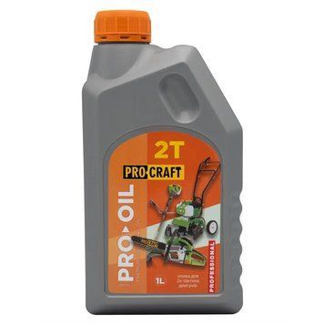 Олива PROCRAFT 2T напівсинтетична 1 л &mdash; для 2-тактних двигунів, API TC, пропорція 1:32-1:50 222 фото