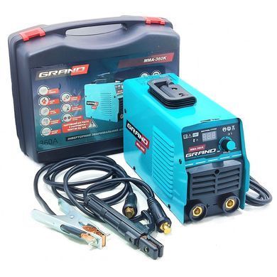 Инвертор сварочный Grand ММА-360К IGBT (Дисплей, Hot start, Anti stick, Кейс) GRMMA360K фото