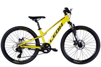 Велосипед AL 24" Leon JUNIOR DD CS рама-12" жовтий з чорним 2025 OPS-LN-24-118 фото