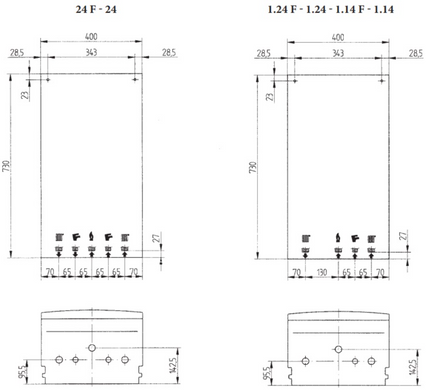 Настінний газовий котел Baxi ECOFOUR 240 i (двоконтурний, димохідний) CSE462243540 фото