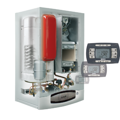 Газовий настінний котел Baxi NUVOLA 3 comfort 280i двоконтурний атмосферний, цифрова панель, що знімається, вбудований бойлер 60л. CSB454283580 фото