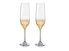 Набор бокалов для шампанского 2 шт. 190 мл Bohemia Viola (Spiral) 40729 190 M8441