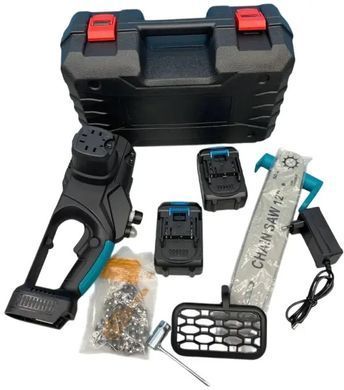 Аккумуляторная цепная пила Electric Saw 12" (2 аккумулятора 48В, кейс) для дерева и веток ELSAW48 фото