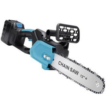 Аккумуляторная цепная пила Electric Saw 12" (2 аккумулятора 48В, кейс) для дерева и веток ELSAW48 фото