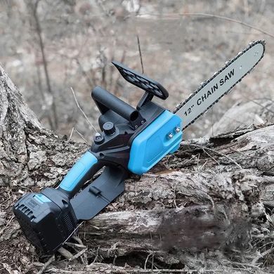 Аккумуляторная цепная пила Electric Saw 12" (2 аккумулятора 48В, кейс) для дерева и веток ELSAW48 фото
