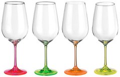 Набор бокалов для вина 4 шт. 350 мл Bohemia Neon 40729 350S D4892