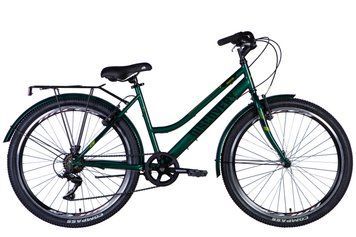 Велосипед ST 26" Discovery PRESTIGE WOMAN Vbr FR рама-17" зелений 2024 крила, крило пер., крило зад., підніжка OPS-DIS-26-590 фото