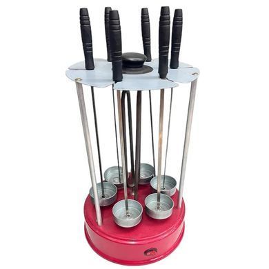 Електрошашличниця вертикальна Zepline ZP-065 3000W (6 шампурів) - електромангал для дому ZP065 фото