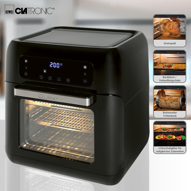 Мультипечь аэрофритюрница CLATRONIC FR 3747 H Hot Air Fryer (11л, 9 программ) 3747 фото