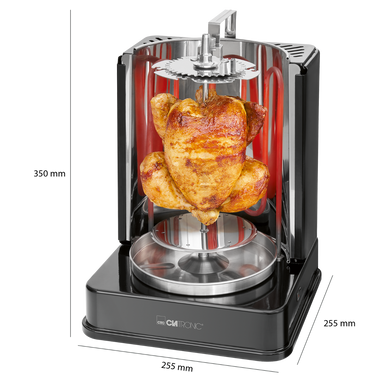 Электрошашлычница CLATRONIC DVG 3686 курица гриль, кебаб (1400Вт, Германия) DVG 3686 фото
